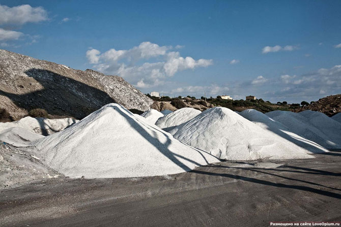 как добывают соль на Сицилии